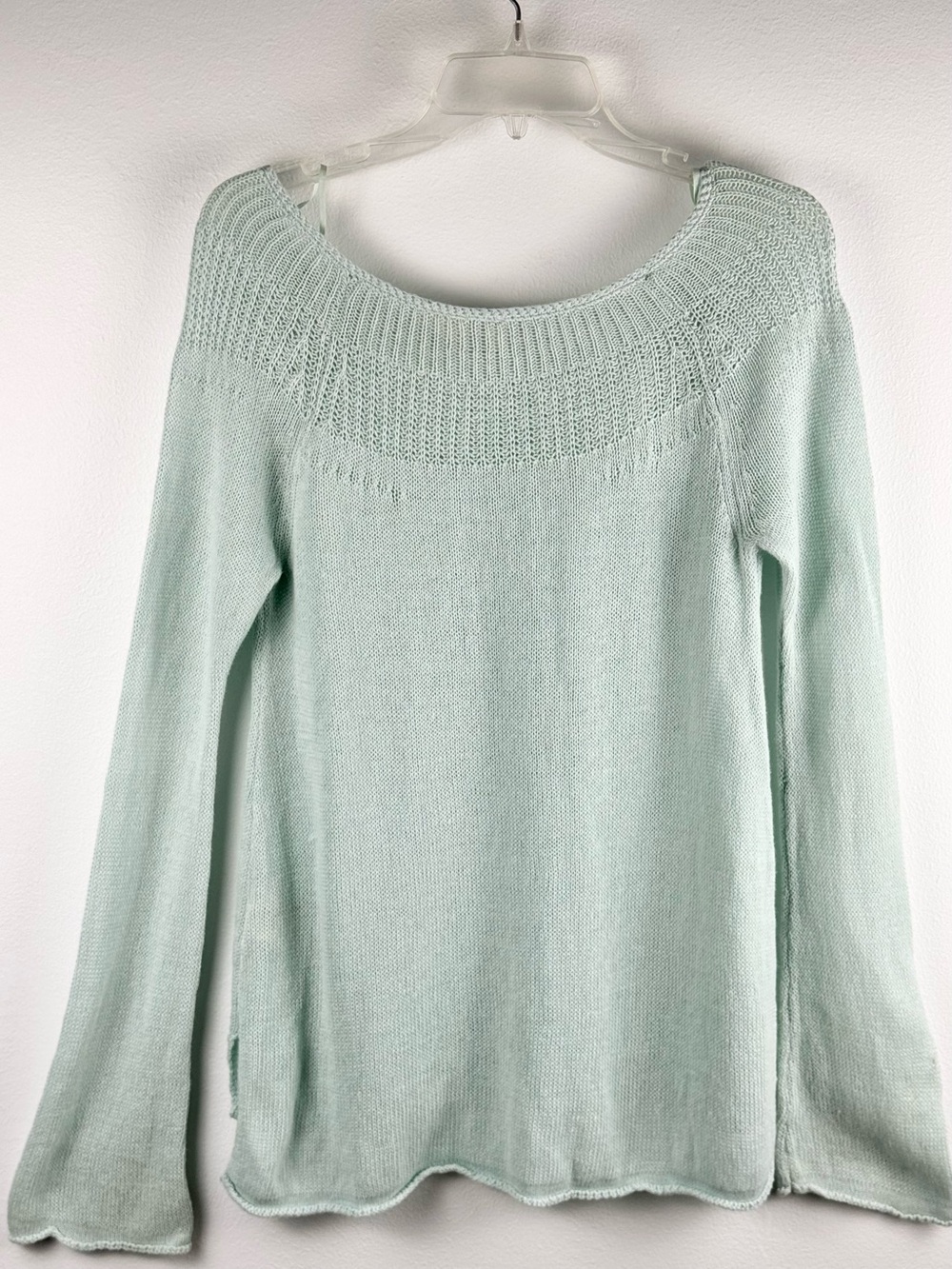 Moth ‘Mila’ Green Linen Blend Sweater Size M - Picture 8 of 15